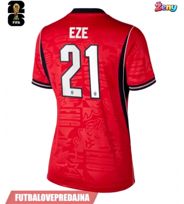 Lacne Ženy Futbalové dres Anglicko Eberechi Eze #21 MS 2026 Krátky Rukáv - Preč